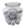 3 1/8" Howard Glass Jar w/ Chocolate Golf Balls